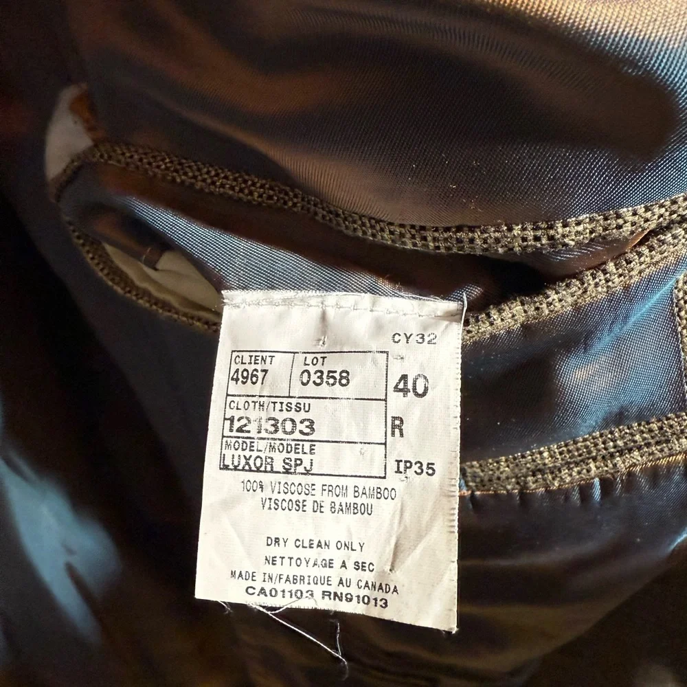 Men's Jack Victor Tan Bamboo Blazer, Size 40